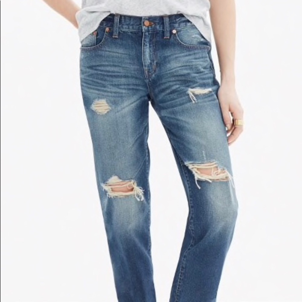 Madewell - Slim boyjeans : Torn-up edition - Sz 28